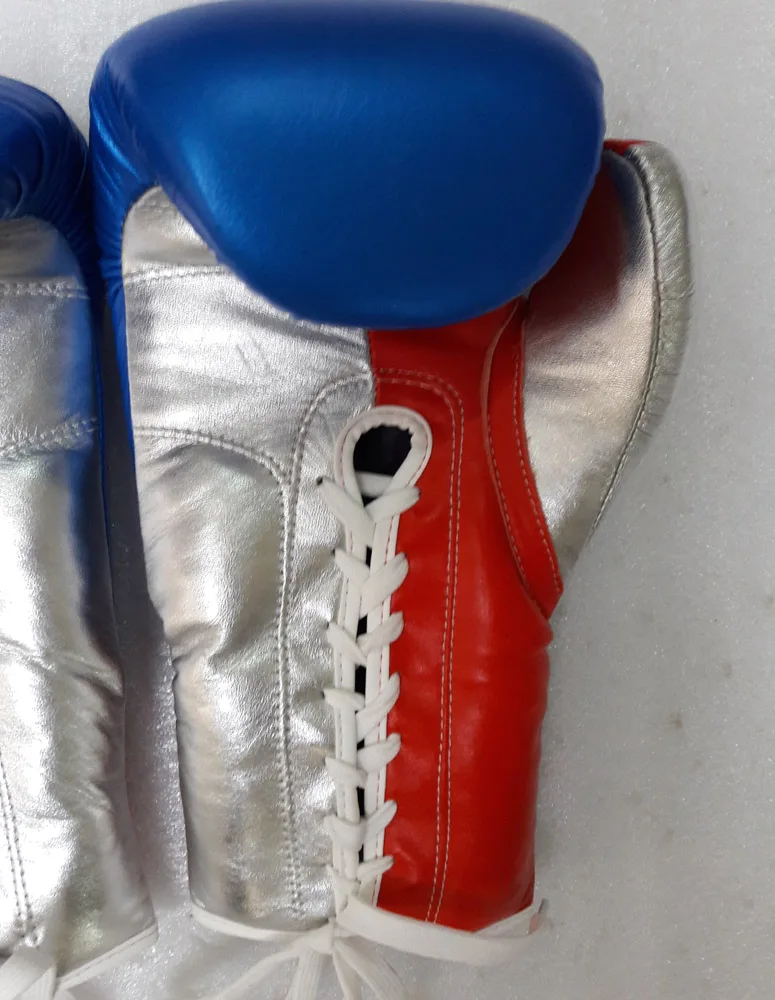 Professional Mexican Style Boxing Gloves, Metallic Color Mexican Style Boxing Glove