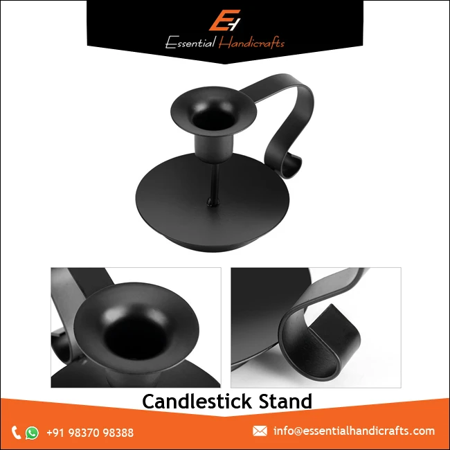 Popular Design Strong and Easily Handmade Pillar Candle Stick Stand Metal Candle Holders Lanterns & Candle Jars