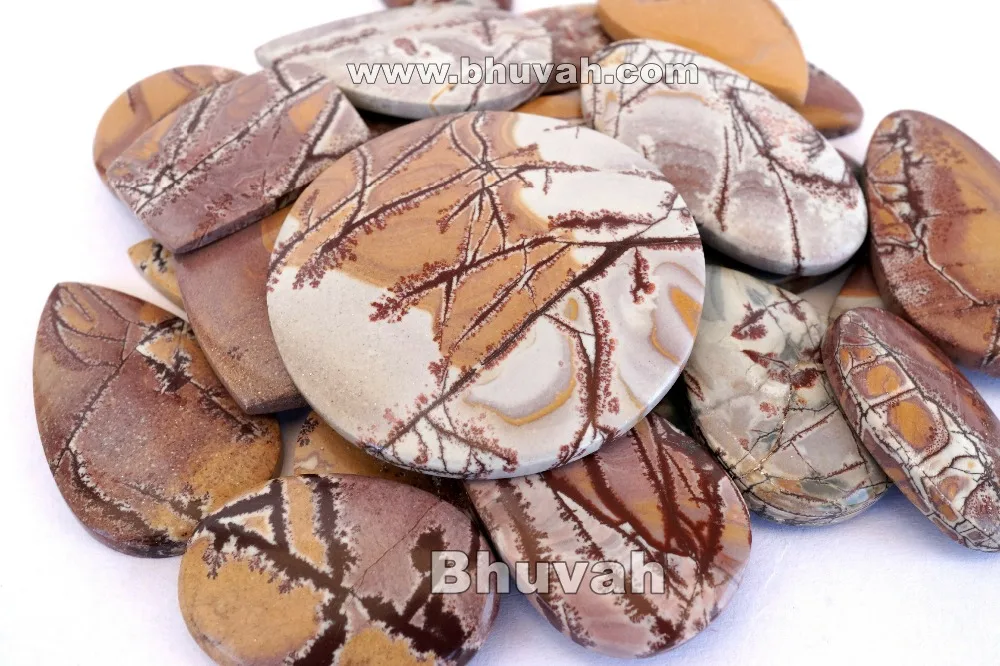 highest top selling good rating brilliant A++ quality natural sonora dendritic jasper cabochon