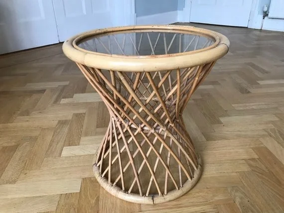 Vintage 1970s/1980s Rattan Bamboo Cane