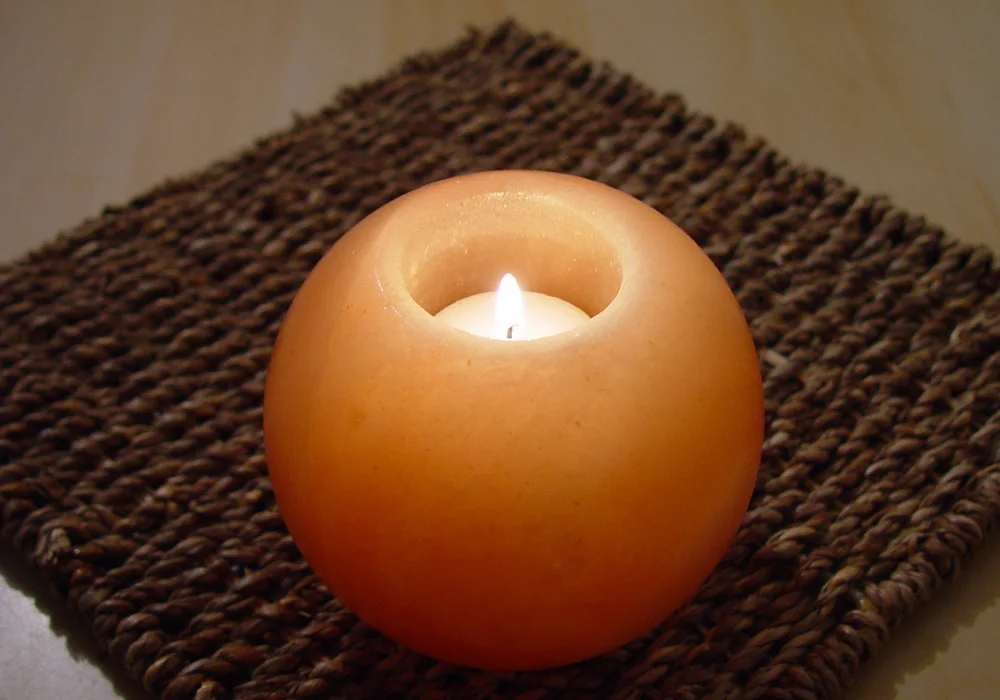 Handmade Metal Salt Lamp Heart Candle Holder Unique Solid Fancy Home Decoration for Weddings Boxed by Sian Enterprises