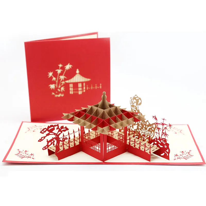 Borun 3D Pop Up Greeting Cards Magic Fairy Birthday Halloween Children Day Christmas Postcard Gift