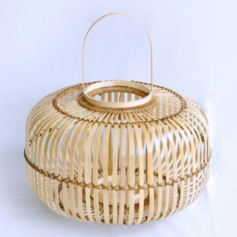 New design handmade high quality and cheap price bamboo lamp shade made in Vietnam natural lamp mush room lamp