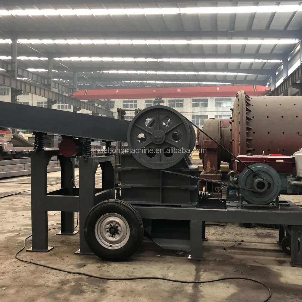 PE 250*400 jaw crusher with feed hopper,Stone crushing mobile jaw crusher