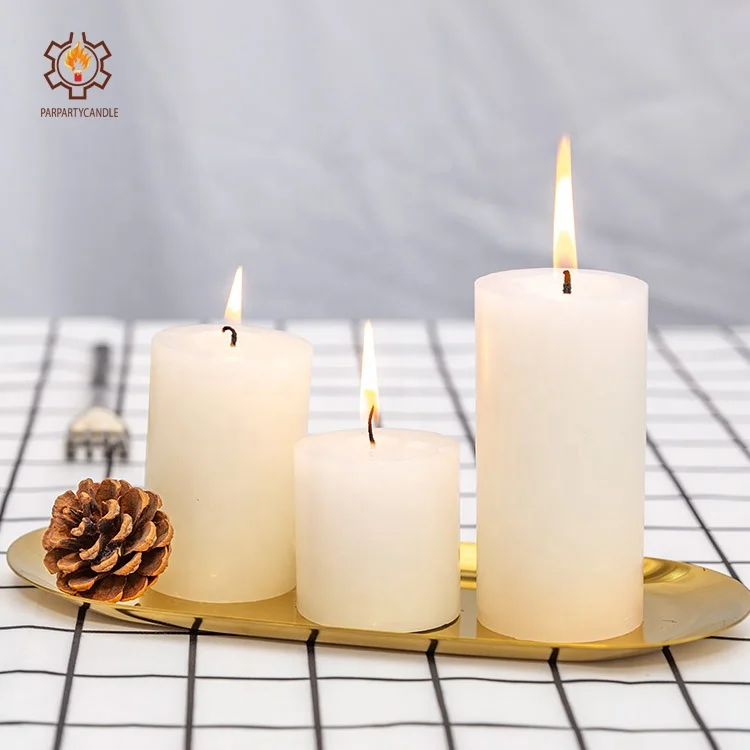 
wholesale high quality Big Size Wax large White Church Pillar Candles 