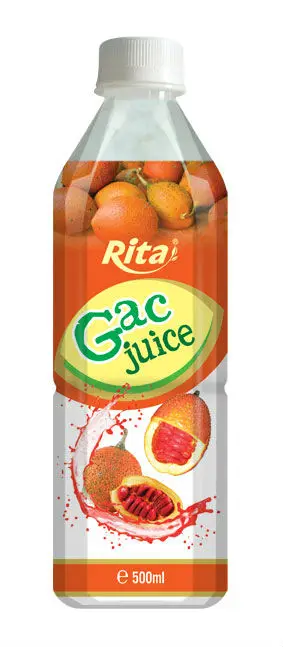 Vietnam Manufacturer High Quality 330ml Pure Gac Fruit Juice Drink Supply Certificate Natural  (Packing: 24 Bottle/ Carton)