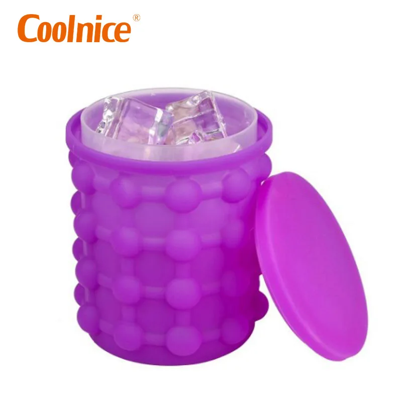 Small size Hot sales Durable Non-toxic silicone rubber ice bucket
