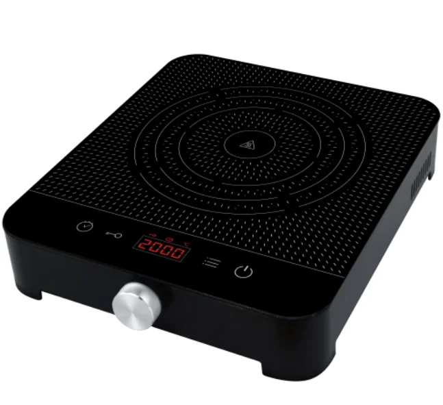 1 портативная Индукционная мгновенная электрическая варочная панель 110 В ETL с ручкой и сенсорными клавишами