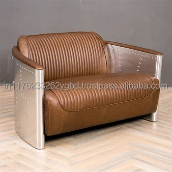 
 Промышленный кожаный диван на два сиденья  