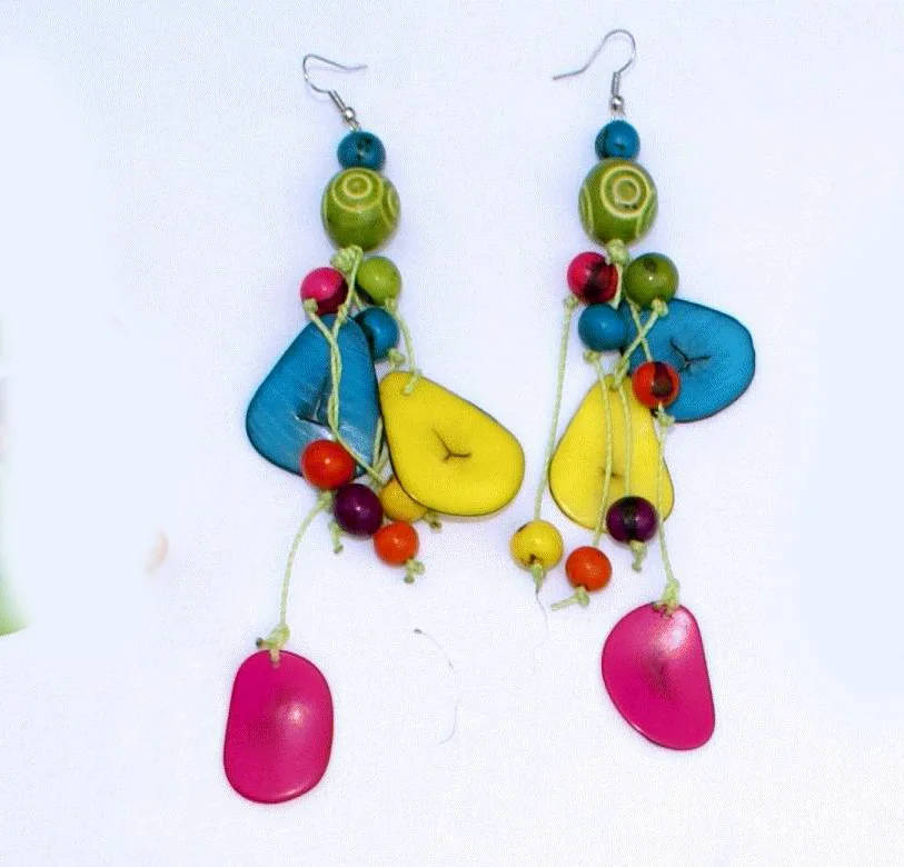 Dangle Earrings Color Tagua Pieces Jewelry Wholesale, Buy Earrings Online