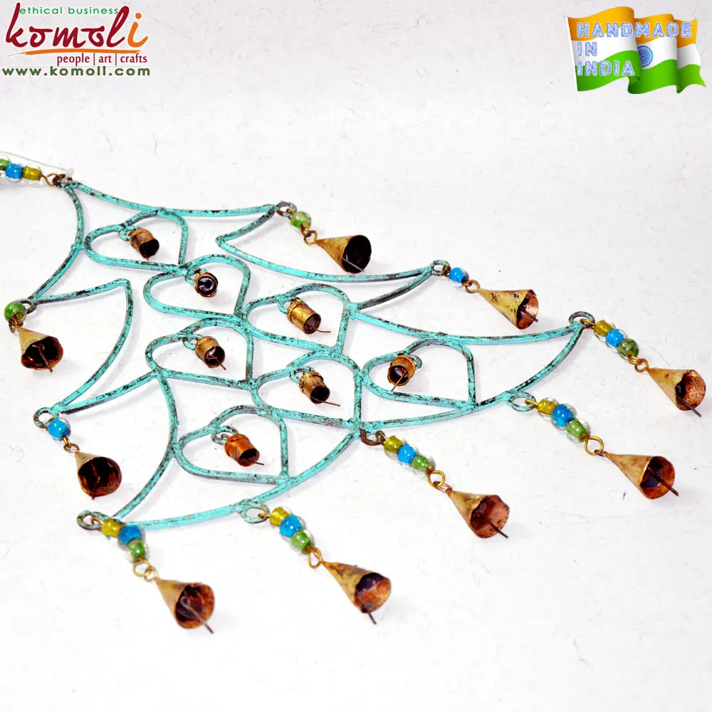 
Christmas tree shape wrought iron craft ornaments Indian wind chime wholesale 