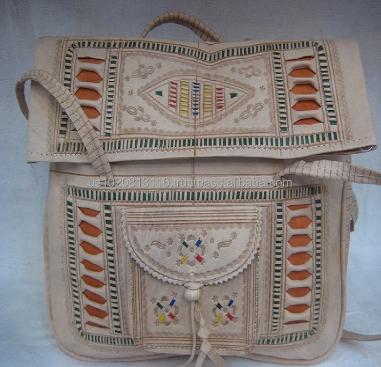 Excellent Moroccan Leather Shoulder Bag