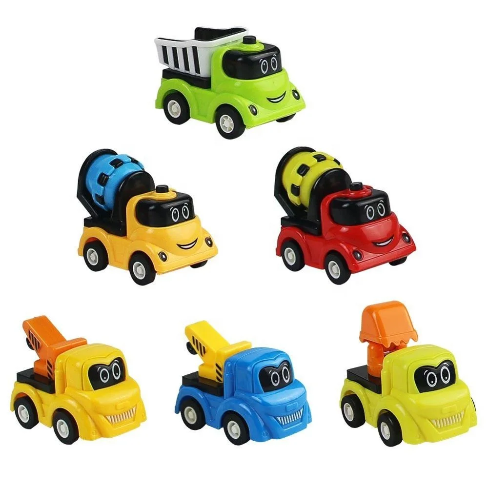 Игрушечные автомобили, грузовик для детей, тягач, кран, миксер, грузовик и самосвал, строительная техника, игровой набор, Красочный мини-автомобиль для помещений и улицы