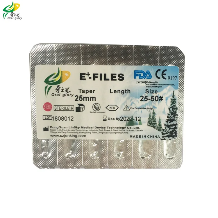 NITI rotary dental endo files roll wave file gold with heat activation reciprocating system