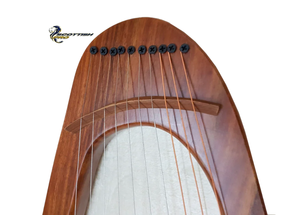 10 Metal String Solid Rose Wood Lyre Solid Wood Custom Made Wood And Color Good Quality Musical Instruments Lyre Harp