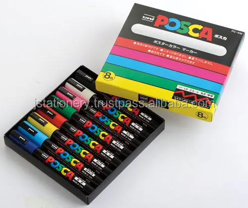  Различные маркеры Uni Posca сделано в