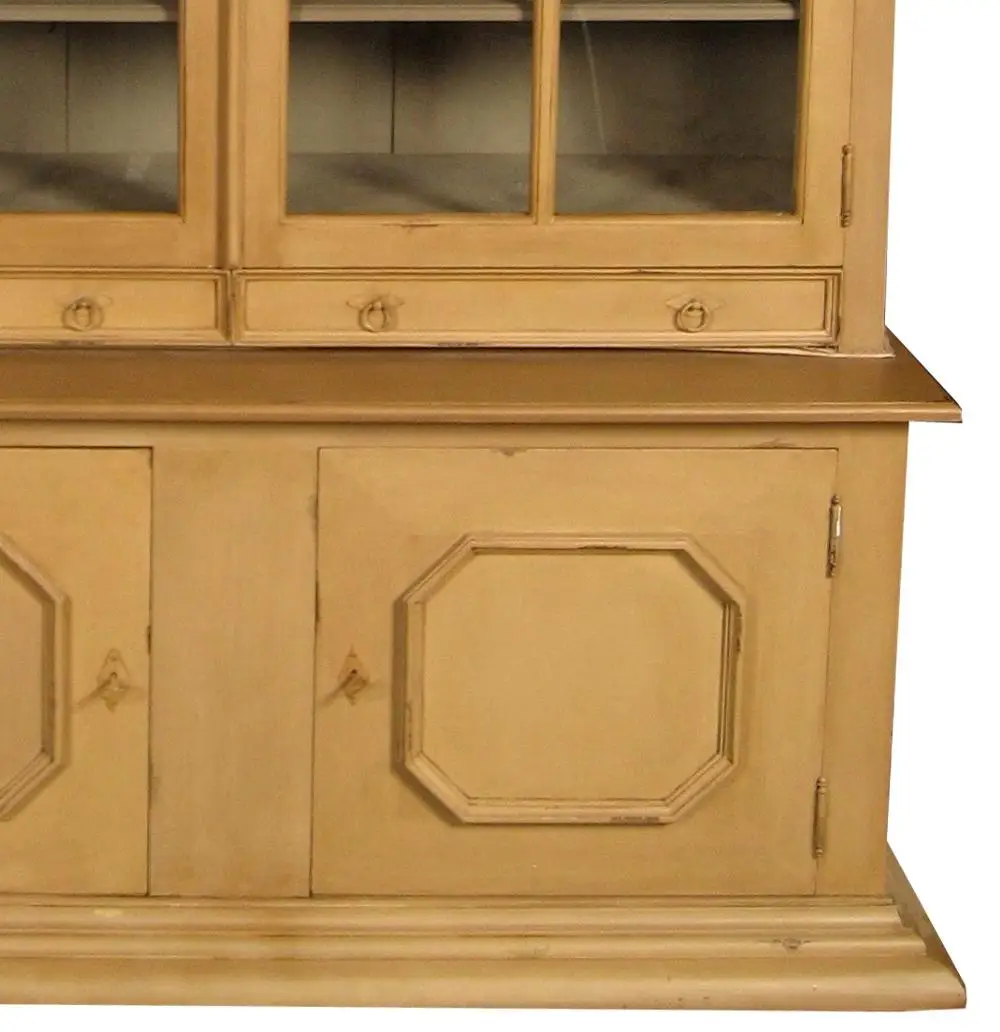 French Bookcase Furniture 2 Glass Doors