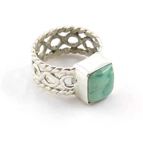 Three stone 925 sterling silver ring tibetan turquoise handmade top quality spring summer fashion gemstone wholesale rings