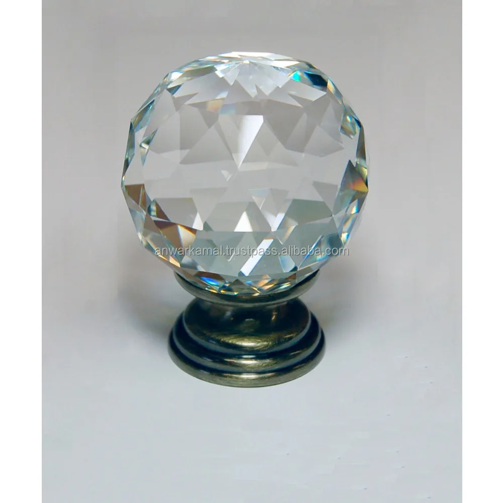 Customized wholesale Unique Design Antique Door Glass Fancy Knobs