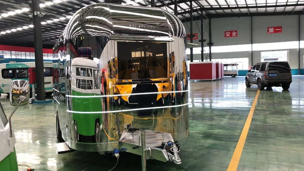 
2019 new design stainless steel airstream food trailer electric cargo bike hot dog cart catering trailers for sale 
