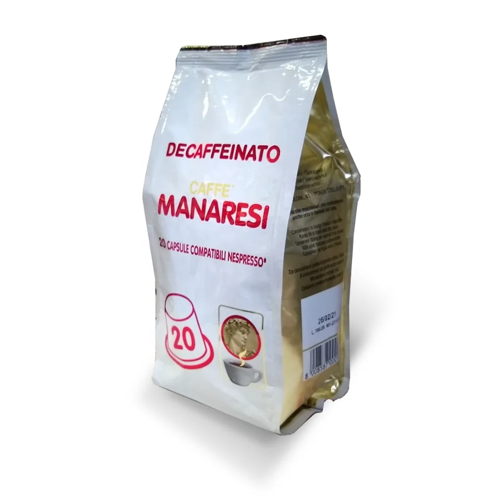 
Made in Italy Nespresso compatible capsules decaffeinated coffee 
