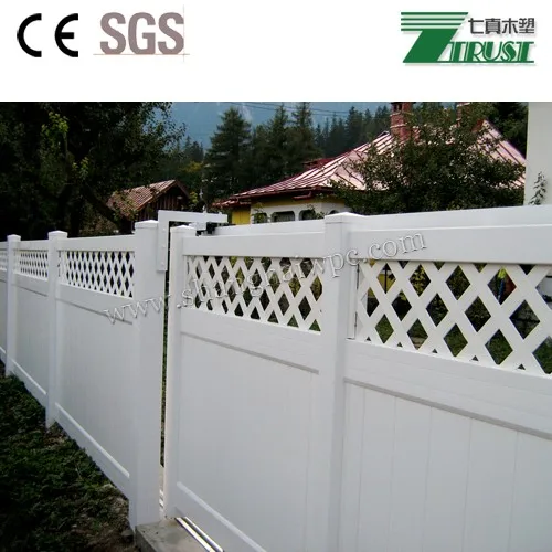 Interlocking PVC fence promotional vinyl material handrail composite plastic railing for yard Stair handrail