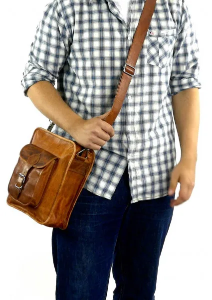 Hot Sell Vintage designer handmade genuine leather tablet bag For Sale At Discount Price