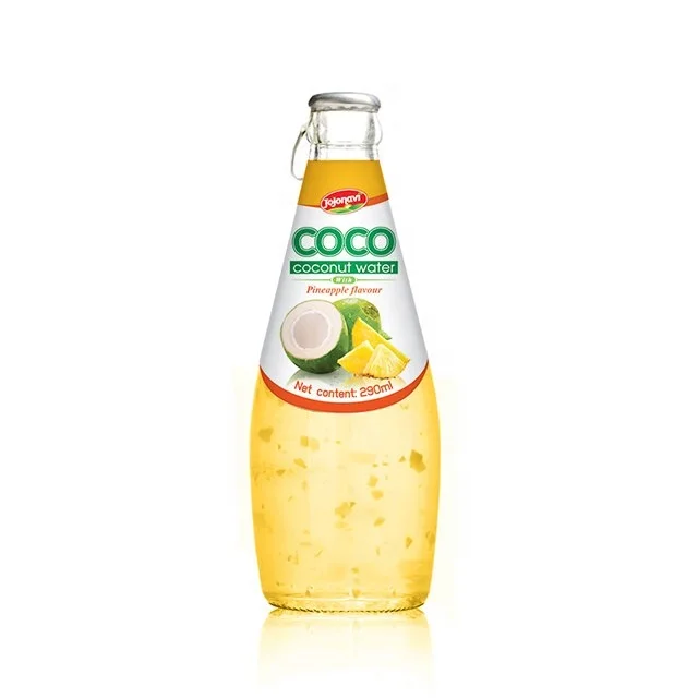 
Coconut Water private label Coconut drink with pulp Strawberry flavour JOJONAVI brand 