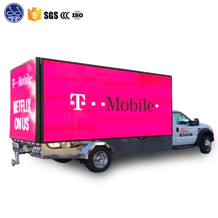 P5 P6 P8 China Brand Digital Advertising Van Led Mobile Billboard Truck