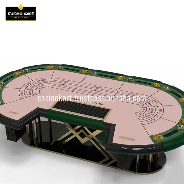 Finely Processed Top Quality Crystalline Baccarat Table For Playing Cards Direct Indian Manufacturer
