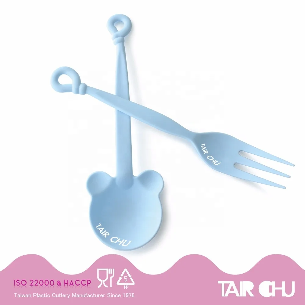 Made In Taiwan Heavy Duty Heat Resistant Plastic Cute Cutlery Set