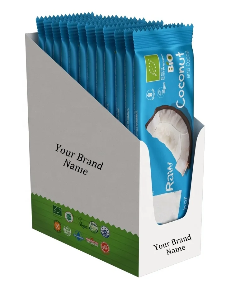 Organic Vegan Raw Bar Coconut And Cocoa | Private Label | Wholesale | Bulk | Made in EU