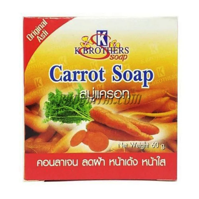Carrot Soap Anti Acne Anti Aging Anti Oxidant