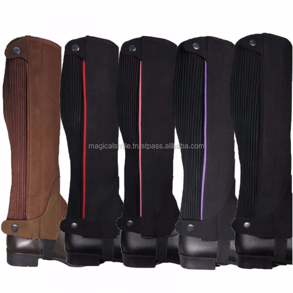 
HALF CHAPS AMARA HORSE SUEDE JUMPING SHOWING STRETCH HALF CHAPS 