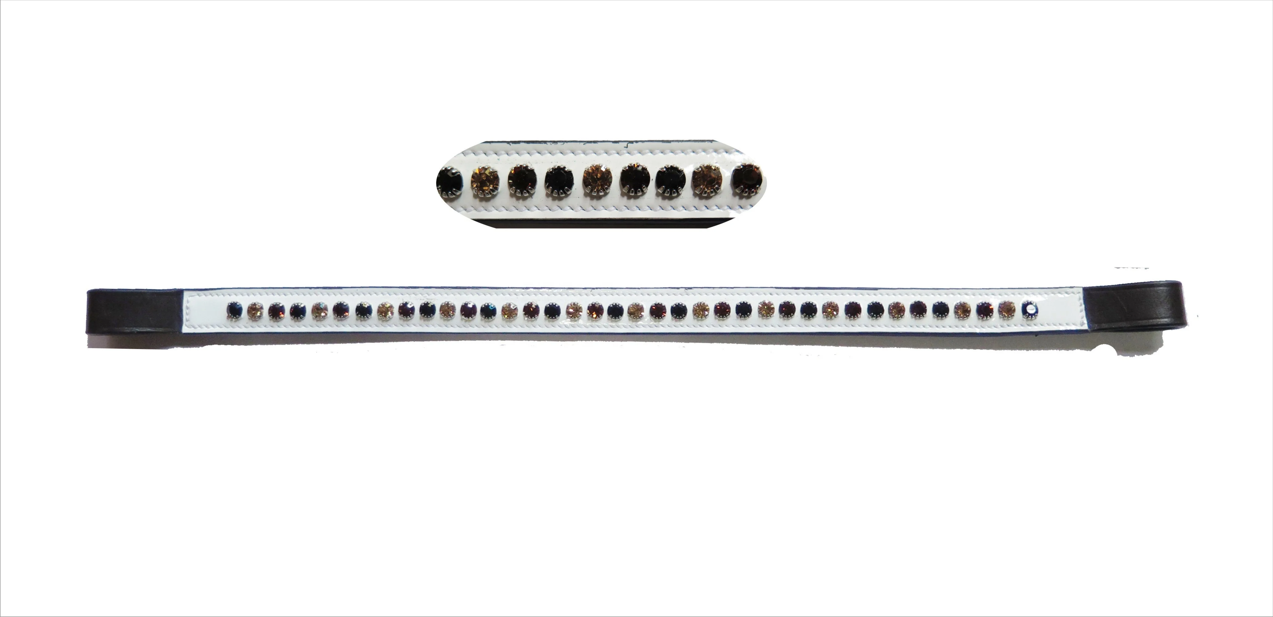 Equestrian One Row Straight Diamond Horse Brow Band for all type Bridle