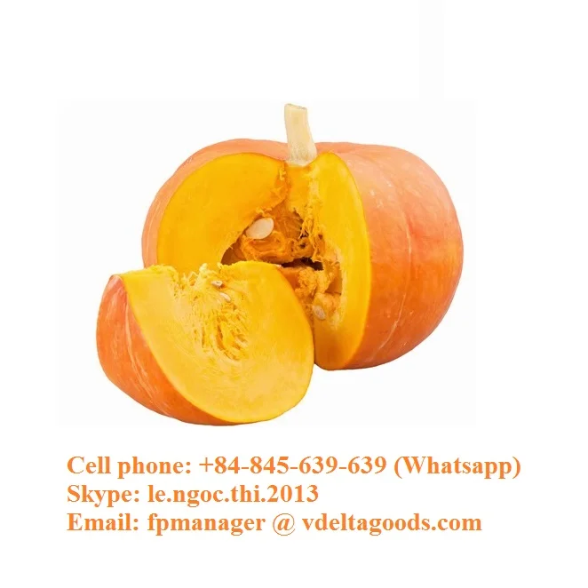 Frozen pumpkin Global Gap in Viet Nam whatsapp