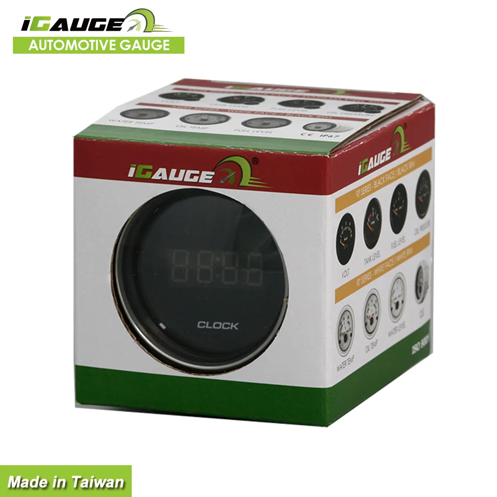 IGauge Universal 52mm High Stability Dashboard Digital Decoration Car Clock