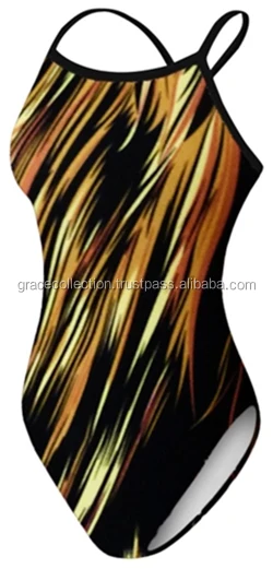 Sublimation Ladies Sexy Swimming Suit Custom Made Design Swimwear