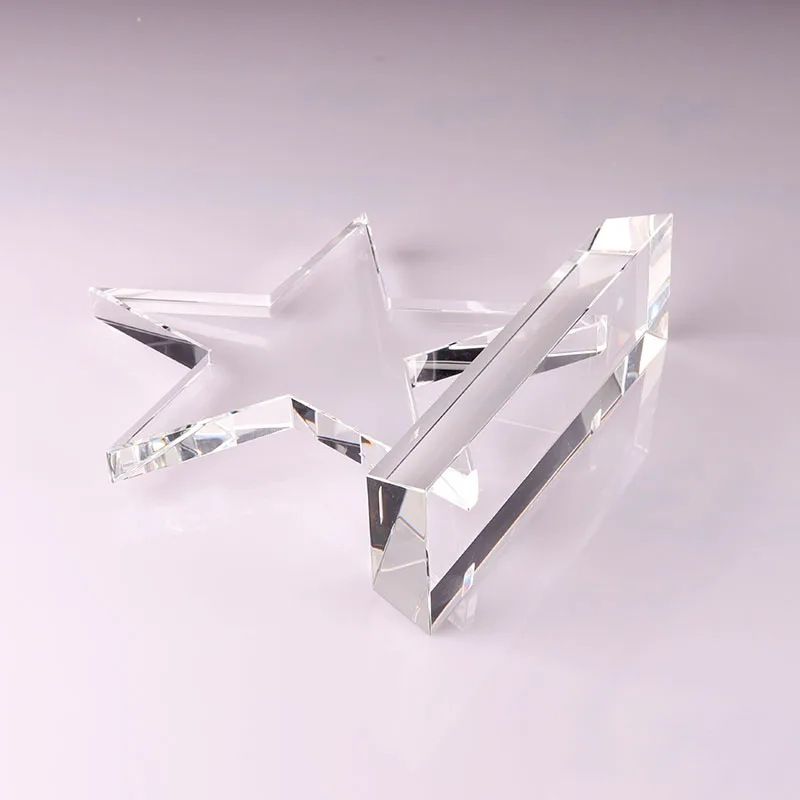 
Wholesale handmade high quality five-pointed star crystal trophy award gift 