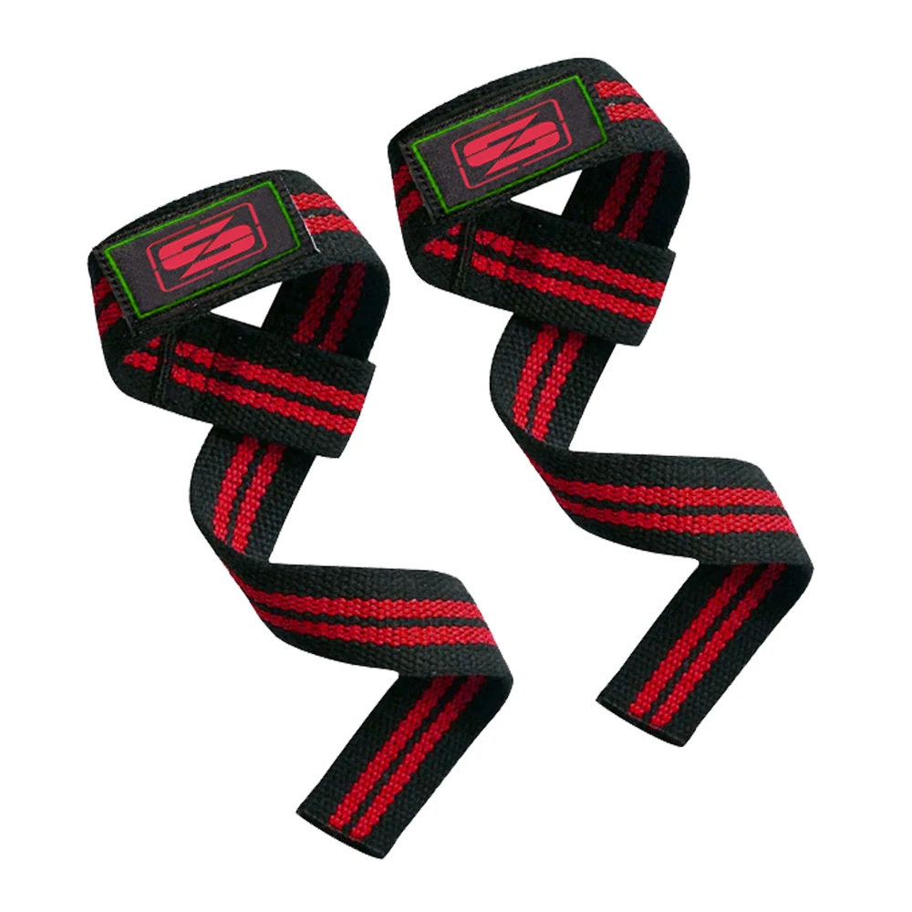 Durable Lightweight Neoprene Padded Cotton Wrist Straps for Strength Fitness Training Customizable Logo for Gym Weightlifting