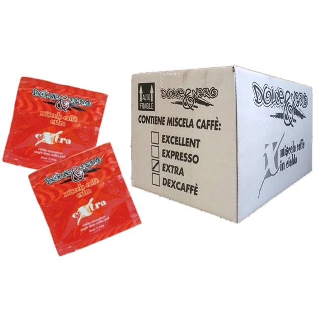 
ITALIAN COFFEE PODS - 100 PODS BOX - GROUND COFFEE PODS EXTRA 