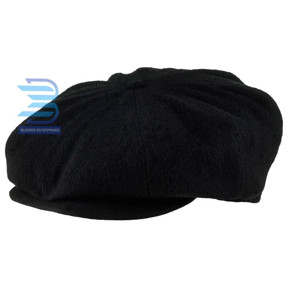 Wholesale Factory price Custom Branding Peaky blinders hat Navy Blue Tweed Irish Newsboy hat
