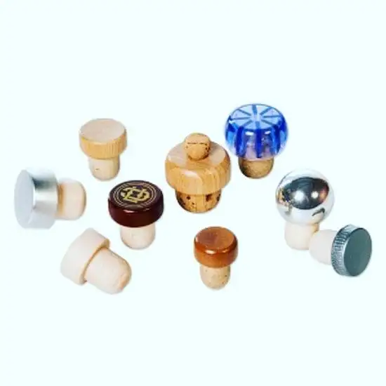 
Cap Cork Stopper with Wooden Closures with Natural Vodka Wood 100 Beverage Offset Printing Corkcho 812 PT 
