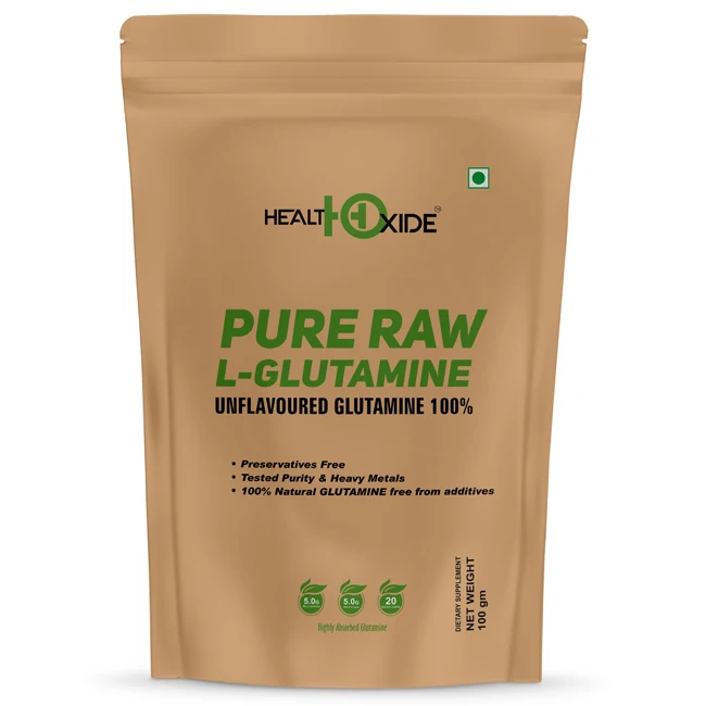 100% натуральный чистый сырой L-глютамин для роста мышц