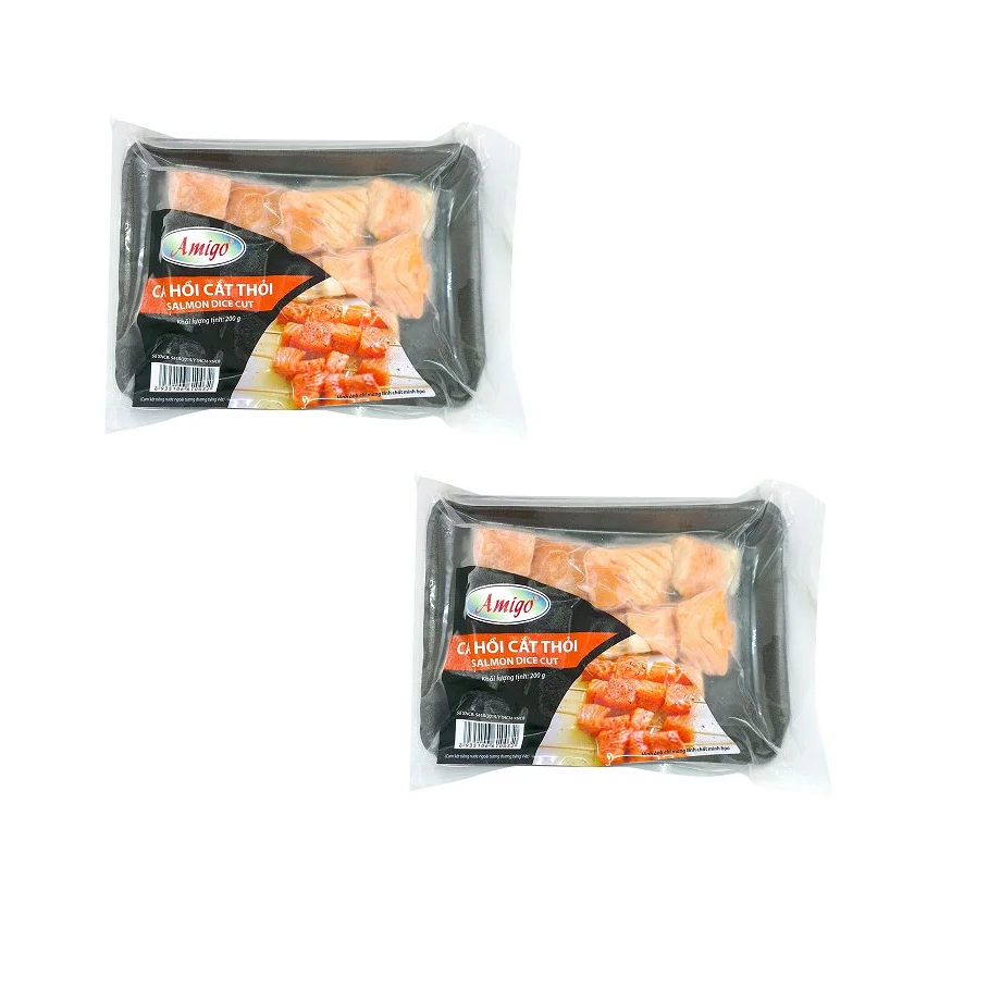 Custom frozen meat food grade vacuum shrimp Seafood plastic packaging pouch bag.