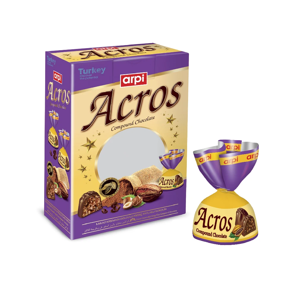 Высокое качество через соединение шоколадной начинкой с кремом какао и создания хрустящей рисовой весом более 2 кг коробка 4 вида цветов