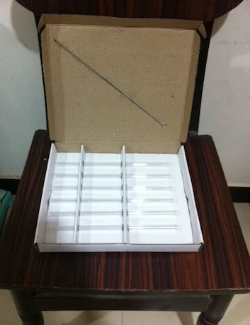 Glass Straws New Glass Straw Colored Borosilicate 3.3 Straight Glass Drinking Straws For Cocktails Shaker