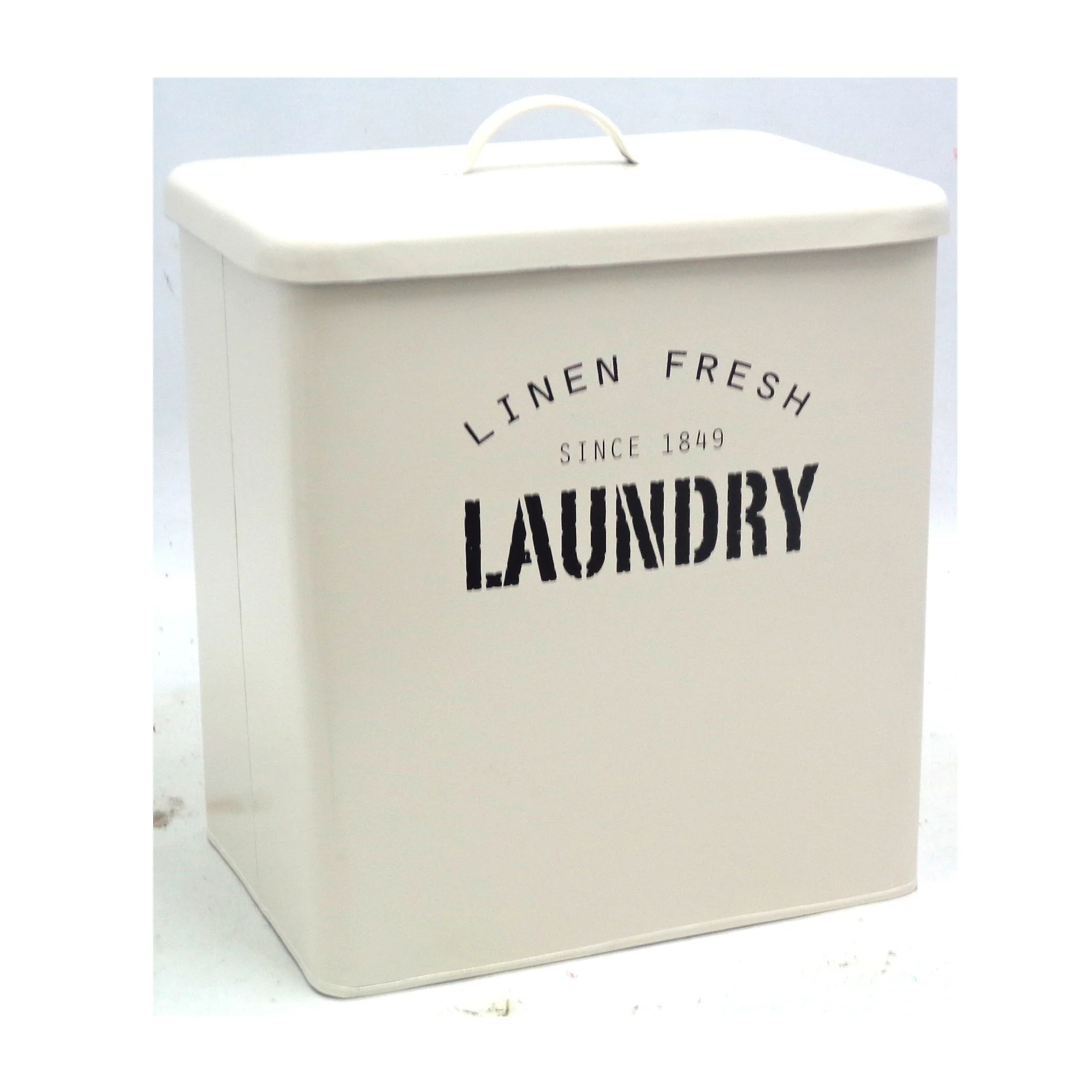 Decorative Rectangle high quality metal laundry powder tin boxes and container