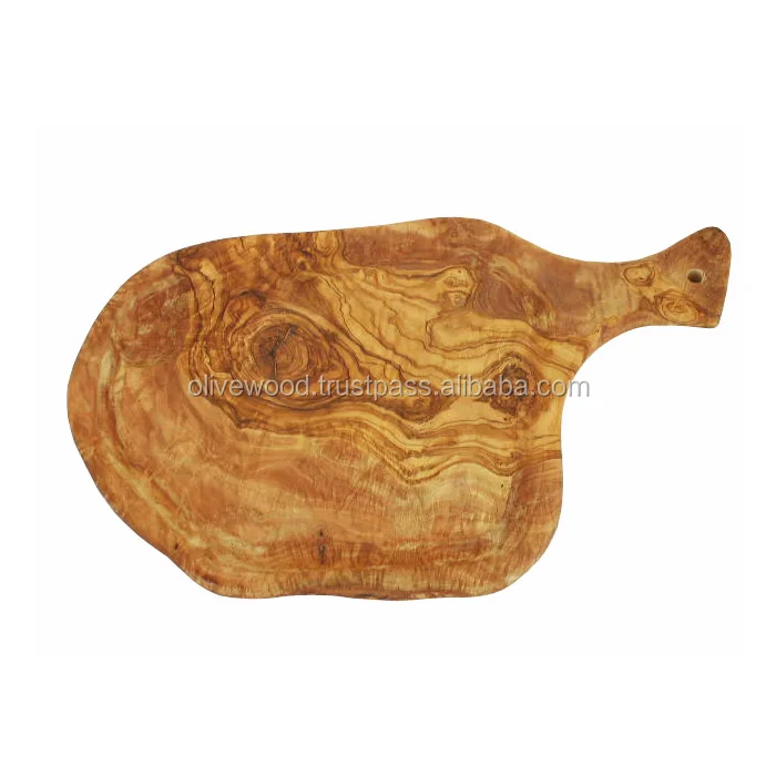 olive wood chopping board with handle