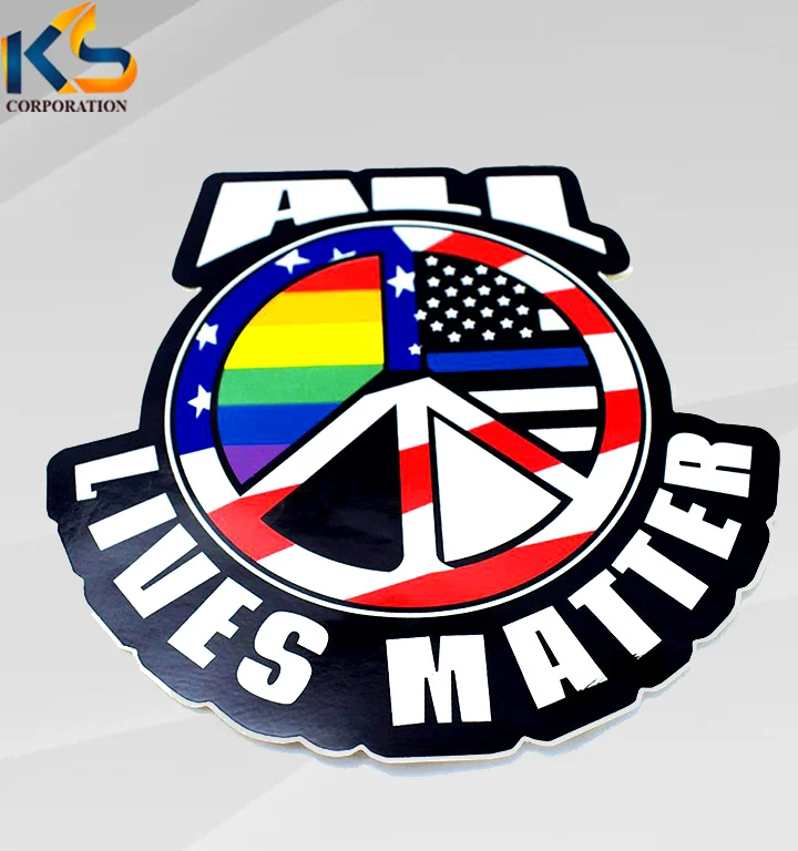 Custom Advertising Logo Bumper Stickers for car Custom UV and outdoor durable Car Bumper Stickers